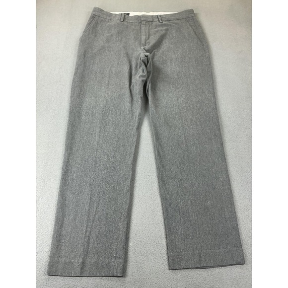 J.CREW Other - J.CREW Pants Mens 35x32 Gray Classic Fit Bedford Cotton Tweed Dress Pants